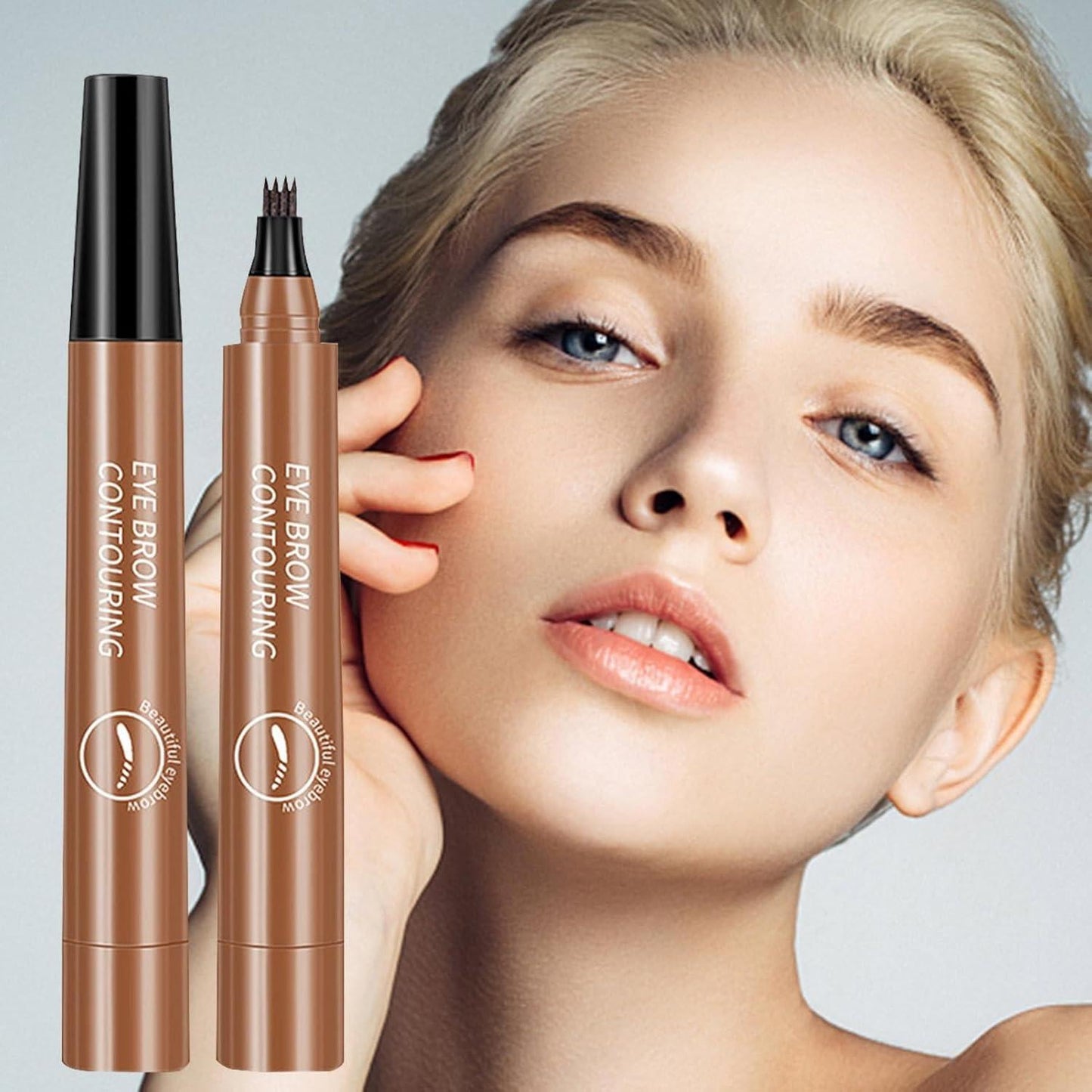Waterproof 4-Prong Eyebrow Contour Pen – Microblading Precision
