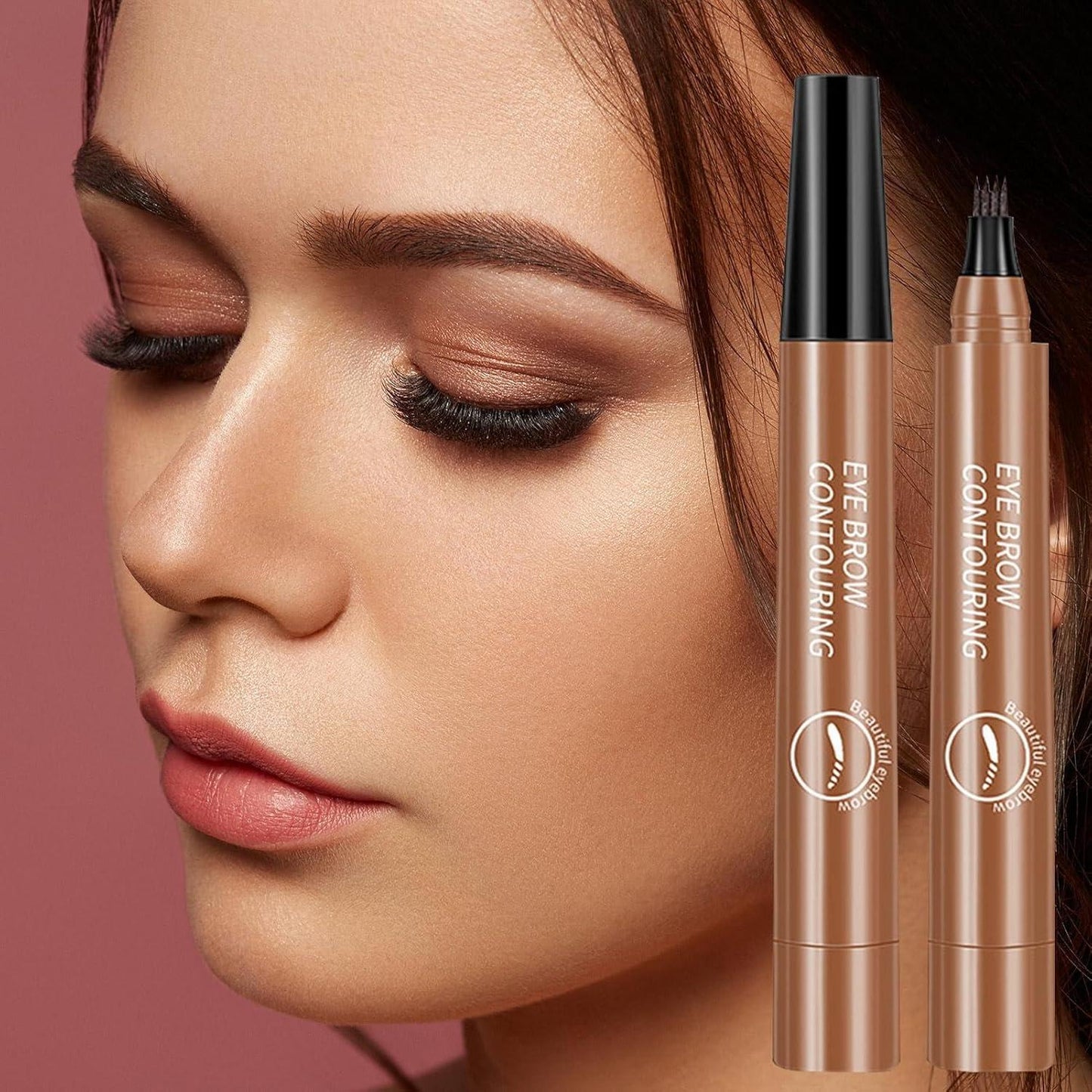 Waterproof 4-Prong Eyebrow Contour Pen – Microblading Precision